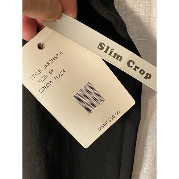 Zac & Rachel women’s black crop pants size 6P - Picture 6 of 10